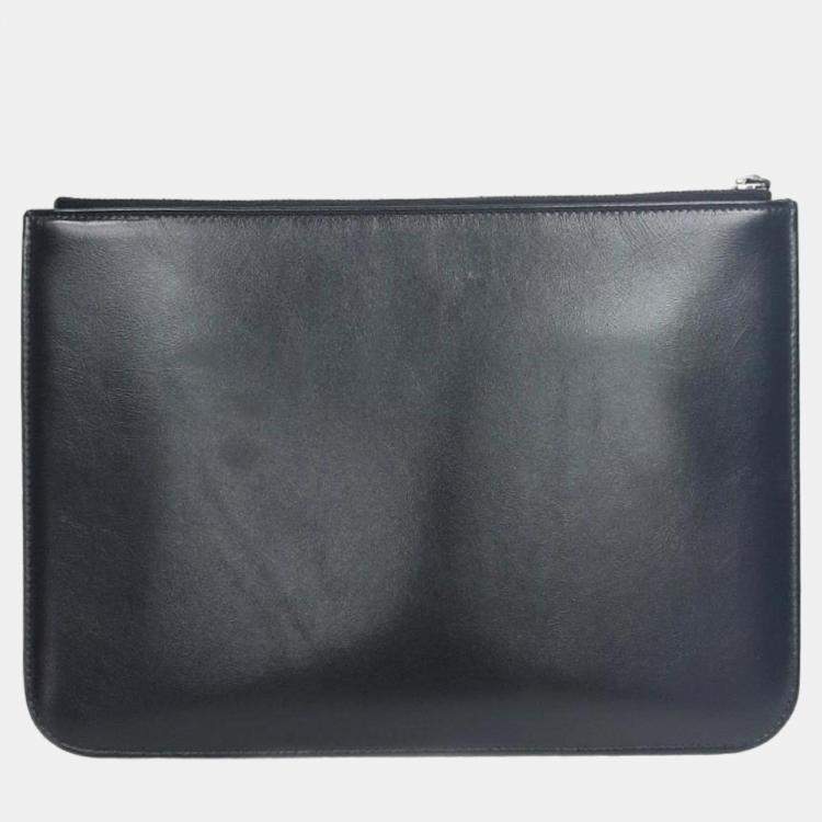Pre Owned Chanel Black Leather 19 Clutch Bag 