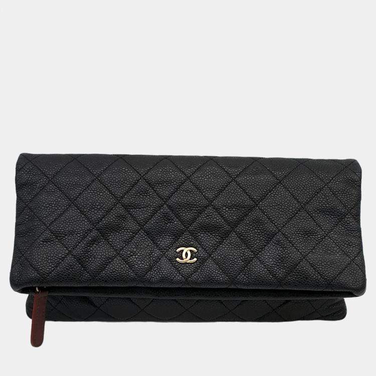 Chanel black clutch bag online