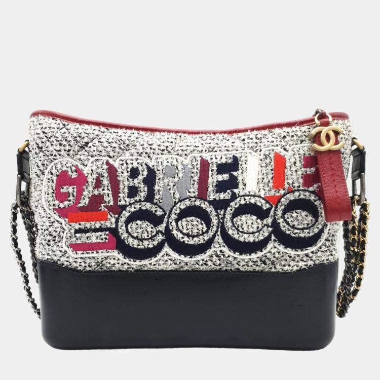 Chanel Multi Leather Tweed Medium Coco Gabrielle Shoulder Bag