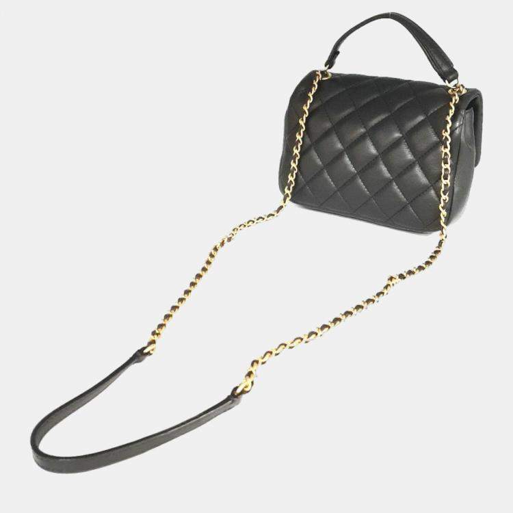 Chanel Black leather mini crossbody bag Chanel | The Luxury Closet