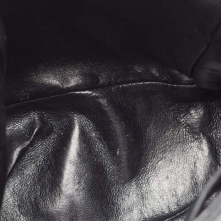 Pre Owned Chanel Black Quilted Leather Vintage Duma Backpack