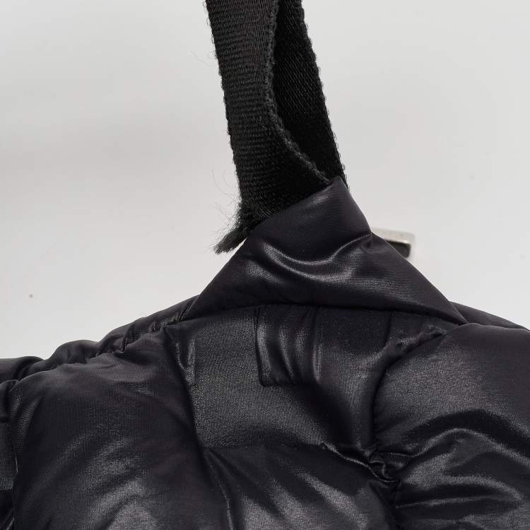 مملوكة مسبقًا Chanel Black Nylon and Tweed Doudoune Backpack