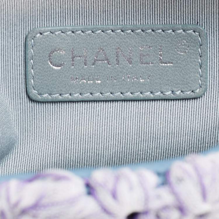 Pre Owned Chanel Multicolor Leather and Crochet Paris Seoul Flap Bag