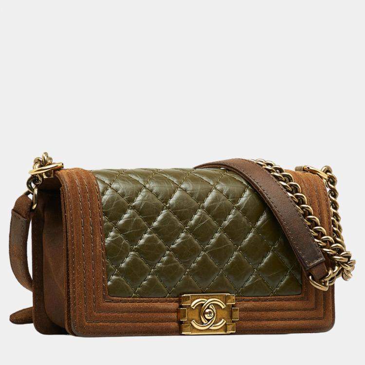 Chanel aged calfskin flap on sale bag