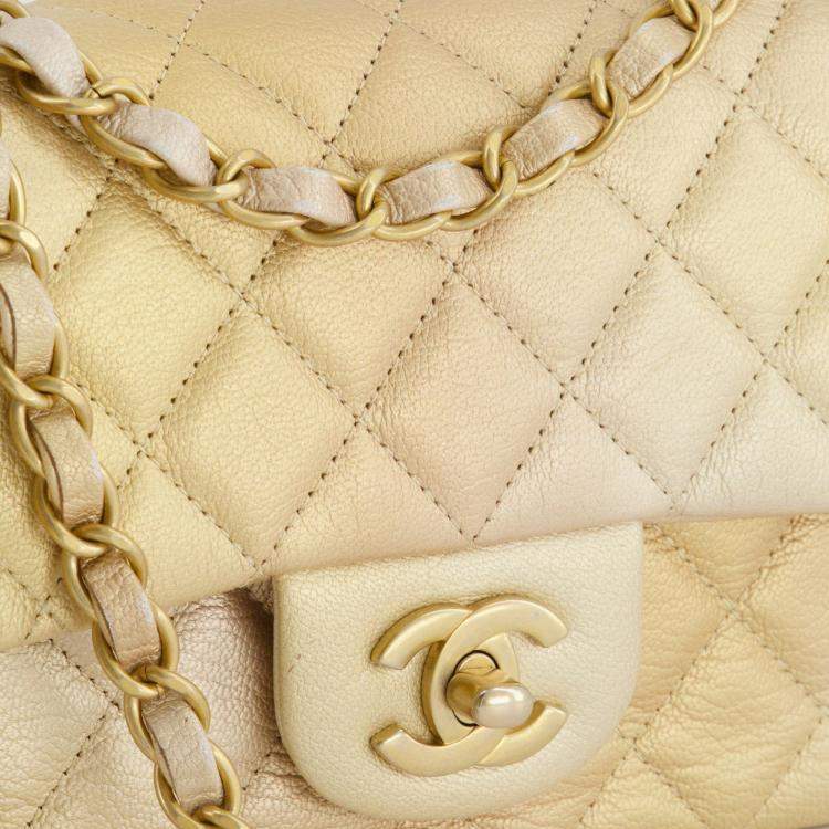 Chanel brushed best sale gold hardware