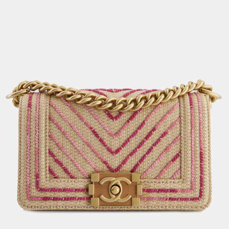 Chanel small best sale chevron boy bag