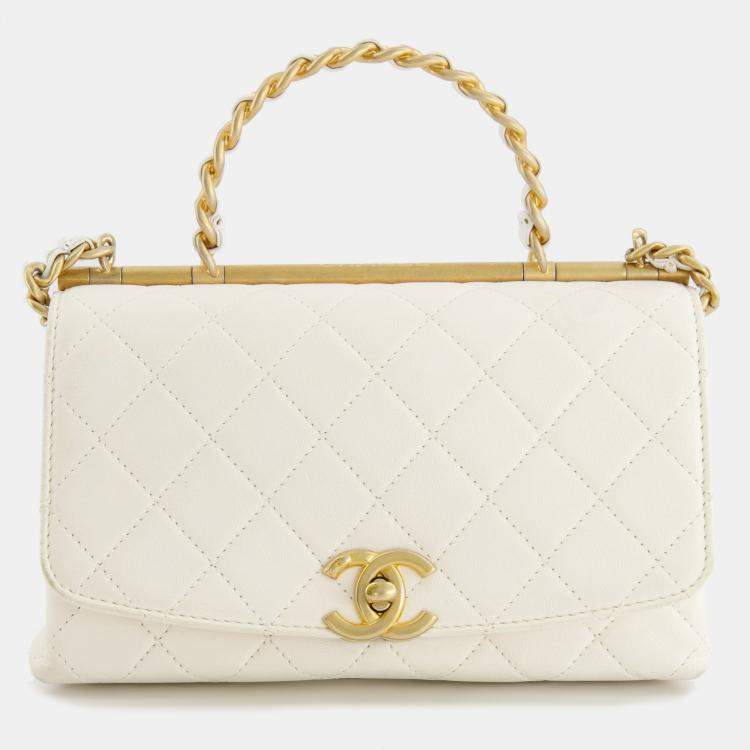 CHANEL WHITE CLASSIC FLAP - 1 year review - YouTube