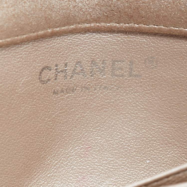 Pre Owned Chanel Silver Quilted Leather Extra Mini Classic Flap Bag 