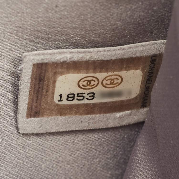 Pre Owned Chanel Grey Quilted Leather Single Flap Bag