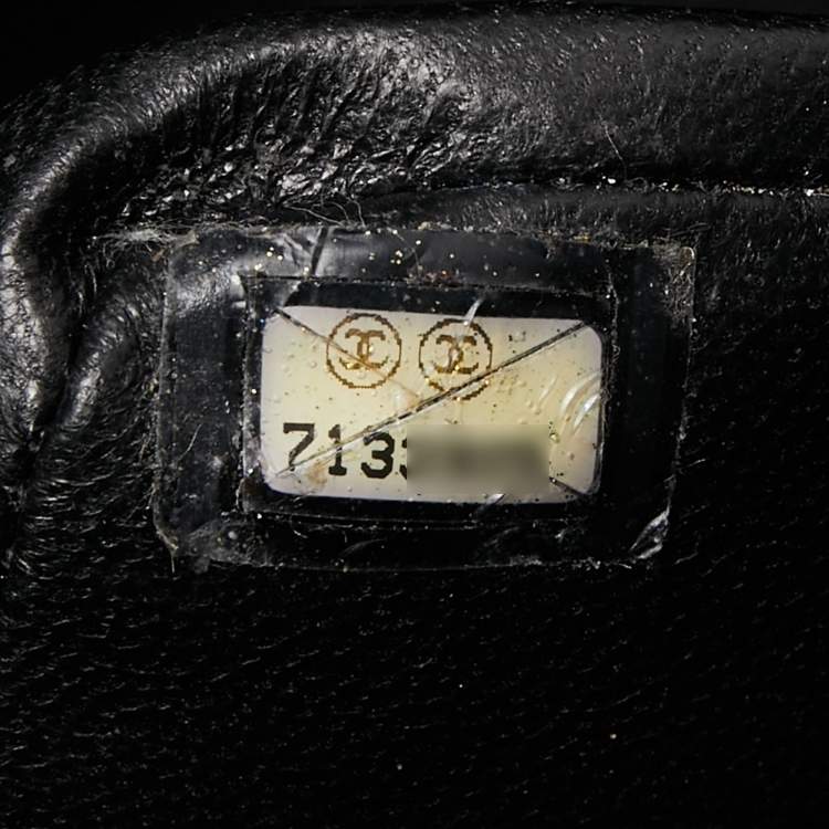 Pre Owned Chanel Black Quilted Caviar Leather Maxi Single Flap Bag