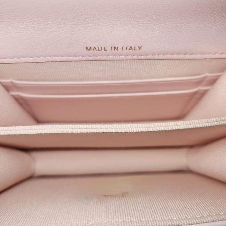 Pre Owned Chanel Lambskin Coco Top Handle Mini Crossbody Bag