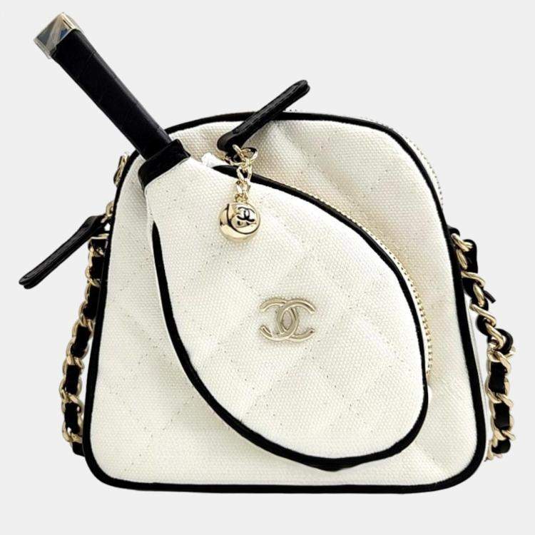 Chanel tennis racket discount bag