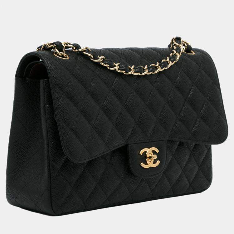 Chanel classic clearance caviar jumbo