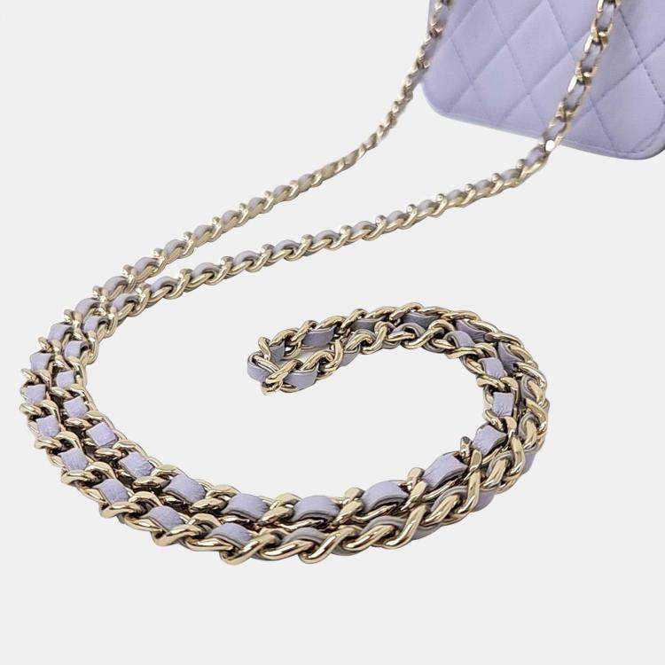 Pre Owned Chanel Top Handle Coin Purse Chain Bag