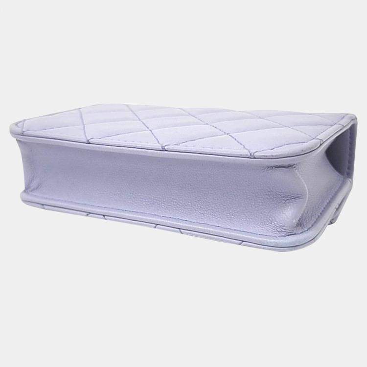 Pre Owned Chanel Top Handle Coin Purse Chain Bag