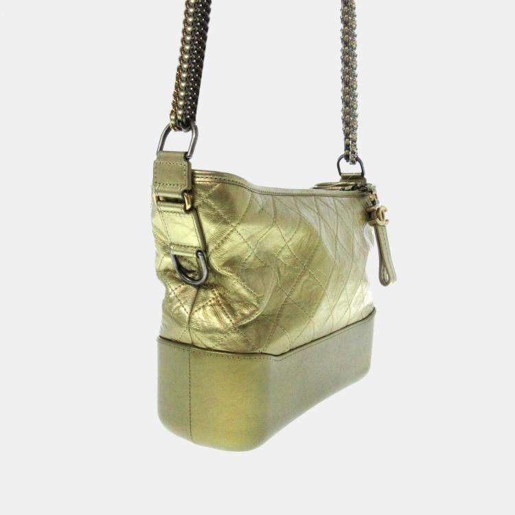 Chanel gabrielle hot sale bag gold