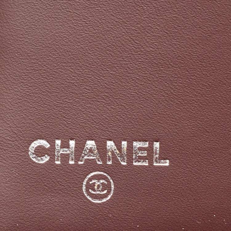 Pre Owned Chanel Black Quilted Caviar Leather Classic Flap Wallet