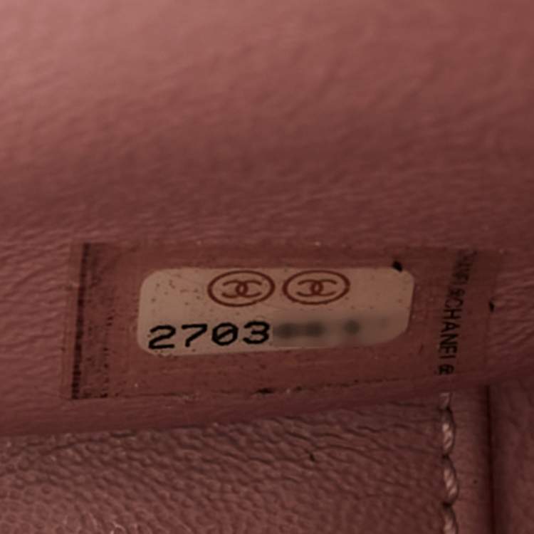 Pre Owned Chanel Pink Quilted Caviar Leather Large Business Affinity Flap Bag 