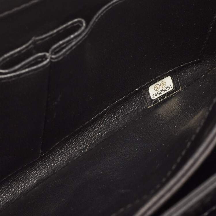 Pre Owned Chanel Black Quilted Leather Small Trendy CC Flap Top Handle Bag