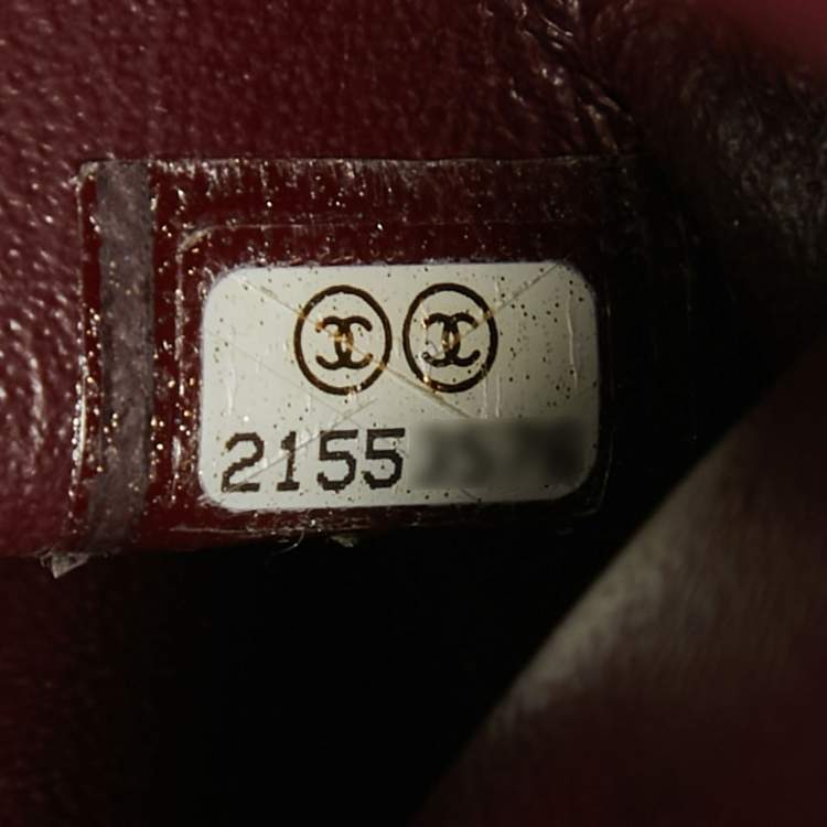 Pre Owned Chanel Dark Red Quilted Leather Large Trendy CC Top Handle Bag