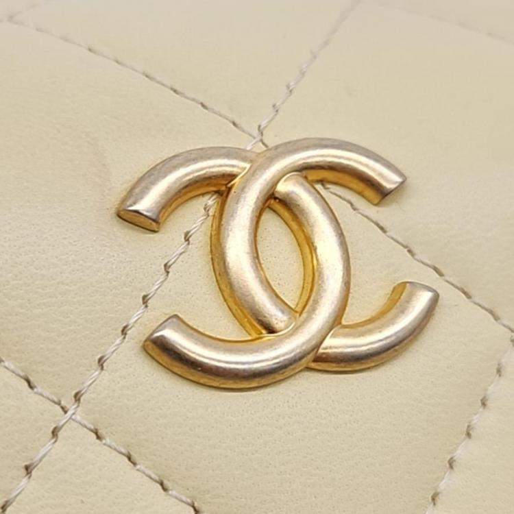 Pre Owned Chanel Top Handle Chain Crossbody Bag