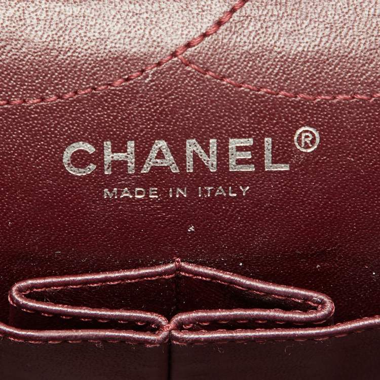 Pre Owned Chanel Black Quilted Aged Leather Reissue 2.55 Classic 227 Flap Bag