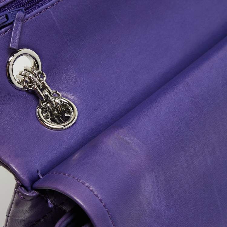 Pre Owned Chanel Purple Quilted Leather 227 Reissue 2.55 Flap Bag