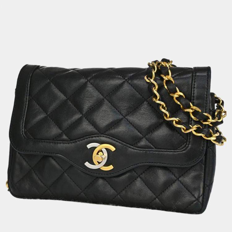 Chanel Black Leather Diana Flap Bag