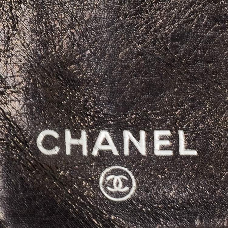 Pre Owned Chanel Black Quilted Leather Reissue Continental Wallet