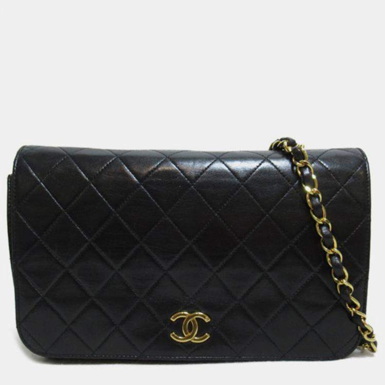 Chanel Vintage Full Quilted Lambskin Small Flap Bag