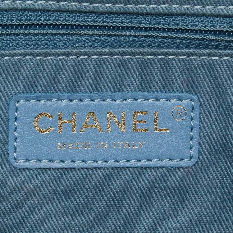 Pre Owned Chanel Blue Caviar Leather Business Affinity Waist Bag