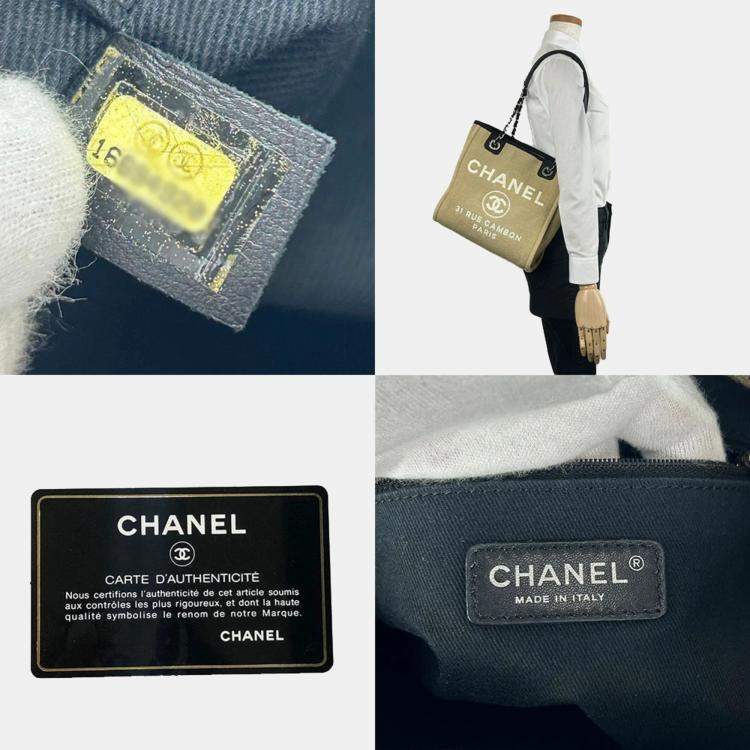 Pre Owned Chanel  Canvas  Deauville Totes