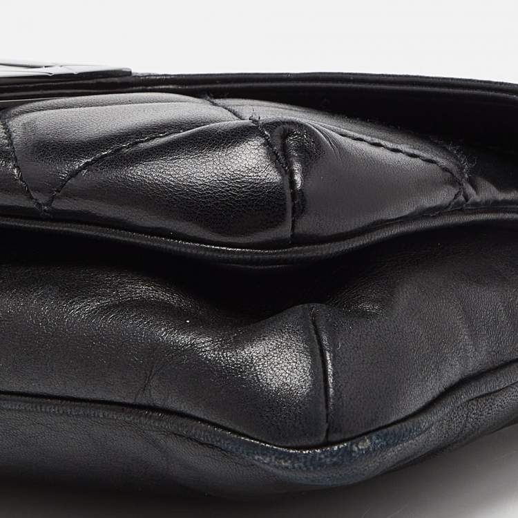 Pre Owned Chanel Black Quilted Leather Reissue Flap Bag