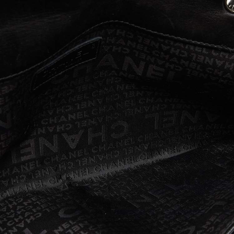 Pre Owned Chanel Black Quilted Leather Reissue Flap Bag