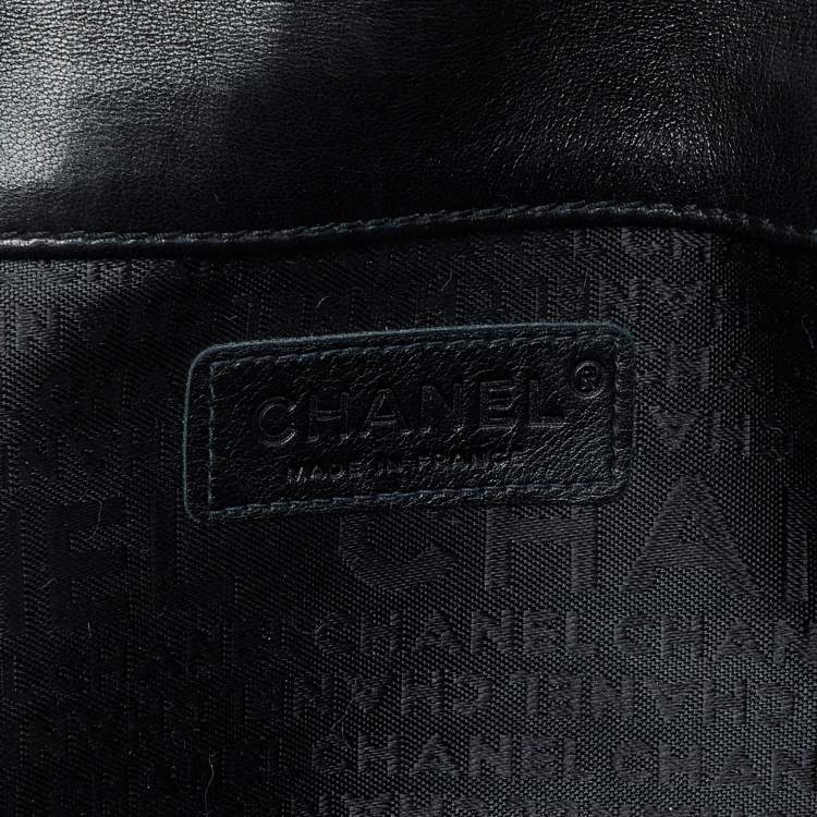Pre Owned Chanel Black Quilted Leather Reissue Flap Bag