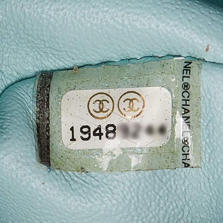 Pre Owned Chanel Green Quilted Patent Leather Jumbo Classic Double Flap Bag