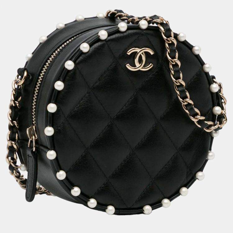 Chanel black 2025 round bag