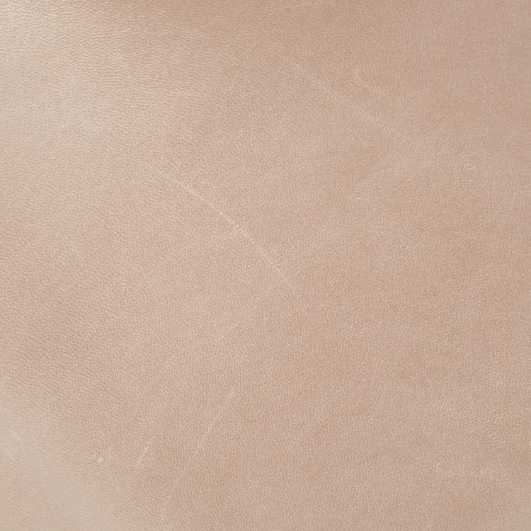 Pre Owned Chanel Pearl White Shimmer Quilted Leather Large Boy Flap Bag