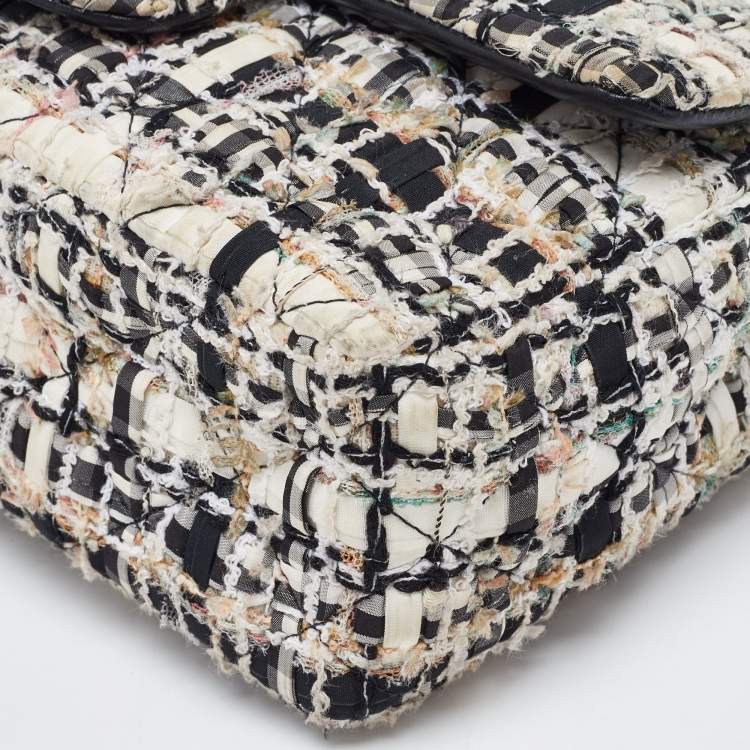 Pre Owned Chanel Multicolor Tweed New Mini Classic Single Flap Bag