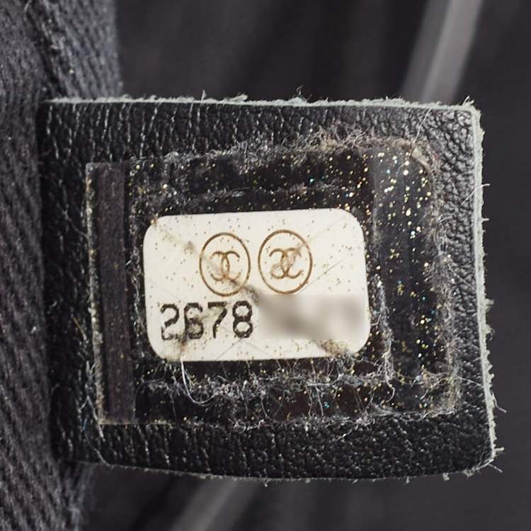 Pre Owned Chanel Black Raffia Large Deauville Tote