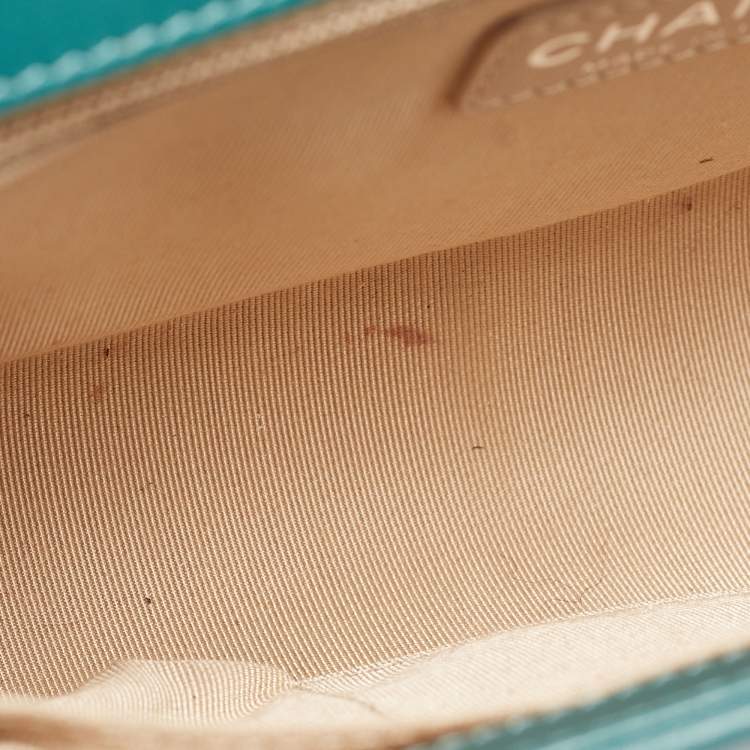 Pre Owned Chanel Green Quilted Leather New Medium Boy Bag