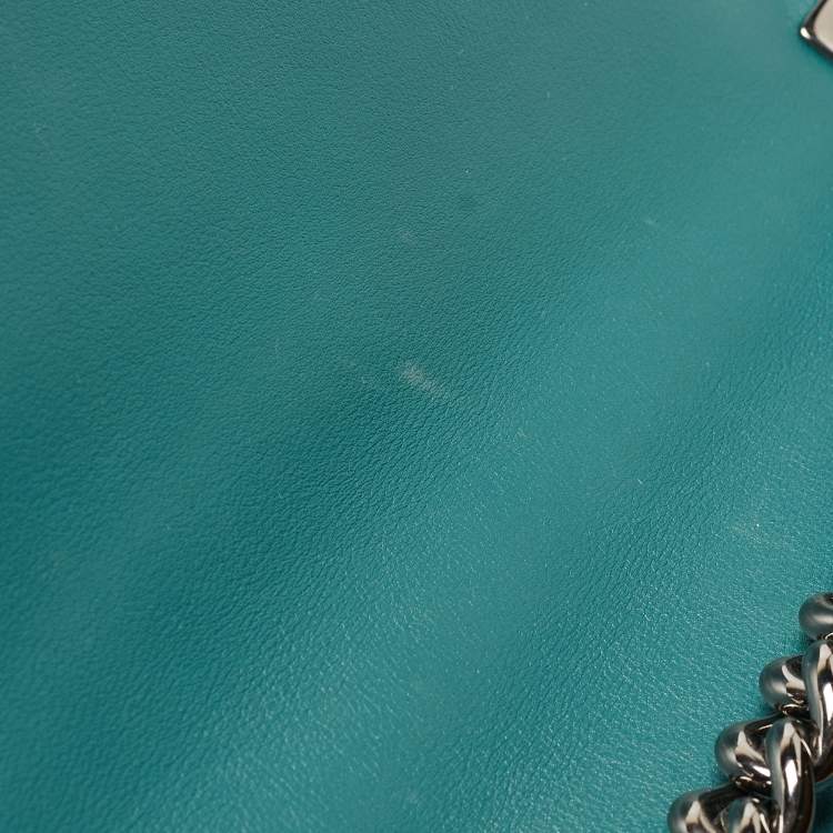 Pre Owned Chanel Green Quilted Leather New Medium Boy Bag