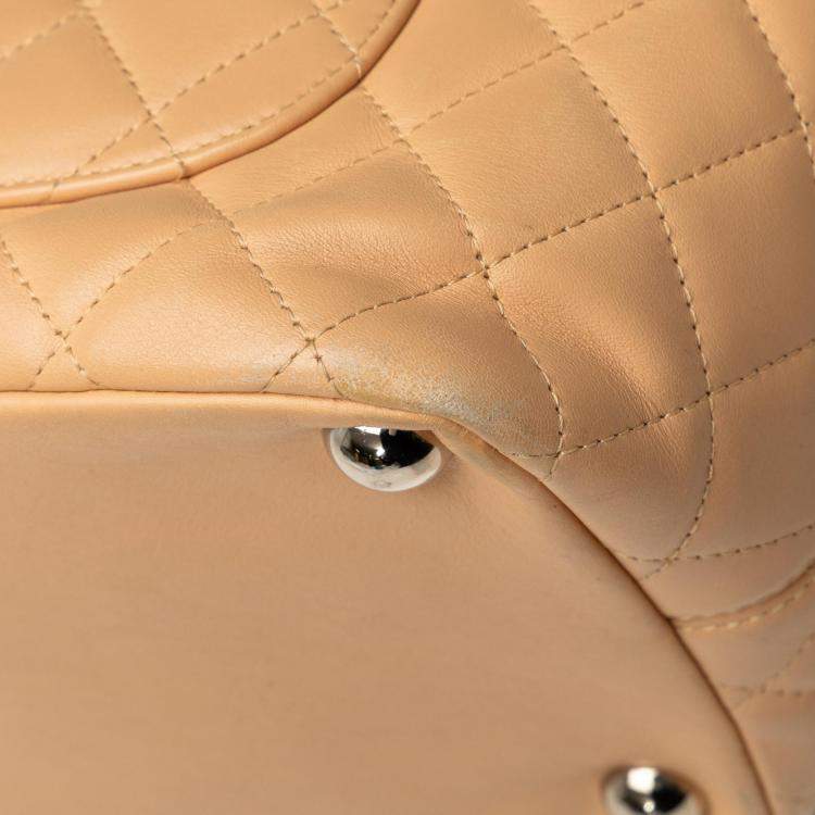 Pre Owned Chanel Orange Large Cambon Ligne Tote