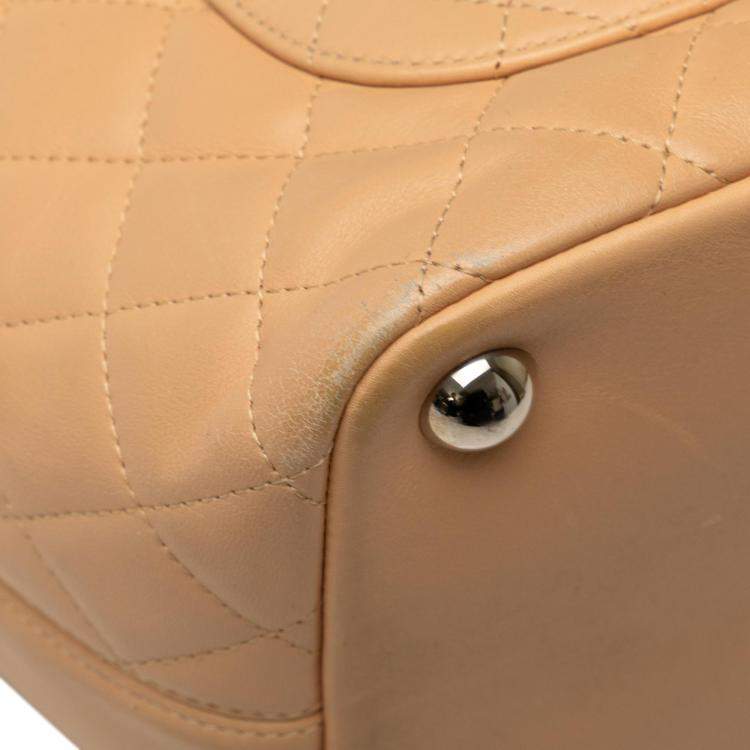 Pre Owned Chanel Orange Large Cambon Ligne Tote