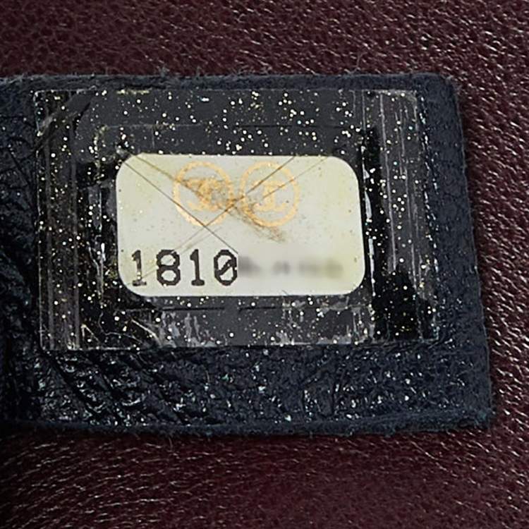 Pre Owned Chanel Burgundy Quilted Tweed,Leather and Velvet Medium Boy Flap Bag