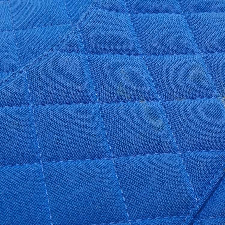 Pre Owned Chanel Blue Jersey Classic 227 Reissue 2.55 Flap Bag