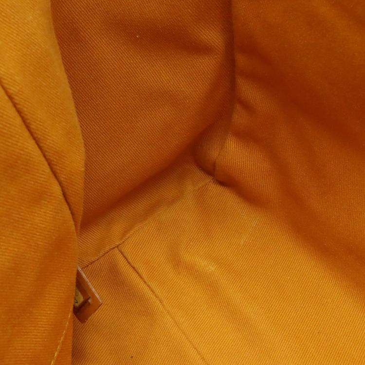 Pre Owned CHANEL Yellow Canvas Deauville Medium Tote MM Bag 