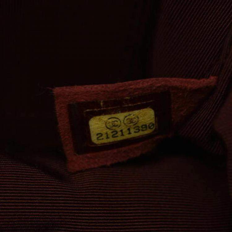 Pre Owned Chanel Burgundy Leather Paris-Salzburg Quilted Saddle Bag