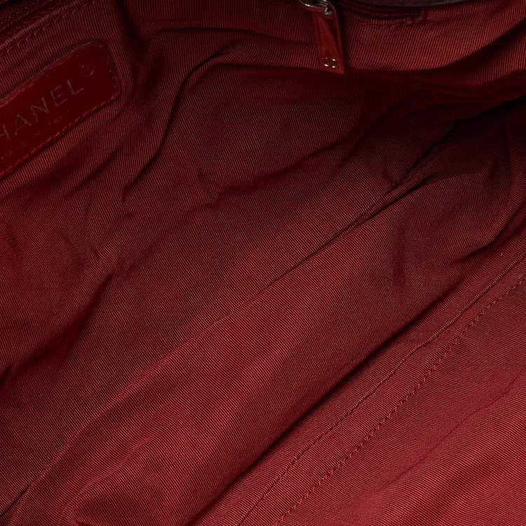 Pre Owned Chanel Grey Quilted Crinkled Leather Ultra Stitch Classic Flap Bag