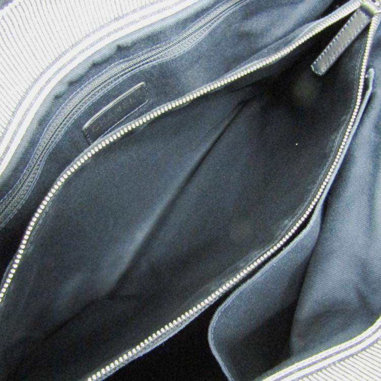 Pre Owned Chanel Blue/Brown Denim, Leather CC Tote Bag 